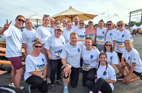 Die erfolgreichen Sportlerinnen und Sportler in ihren Gemeinde-Sport-Trikots hatten viel Spaß