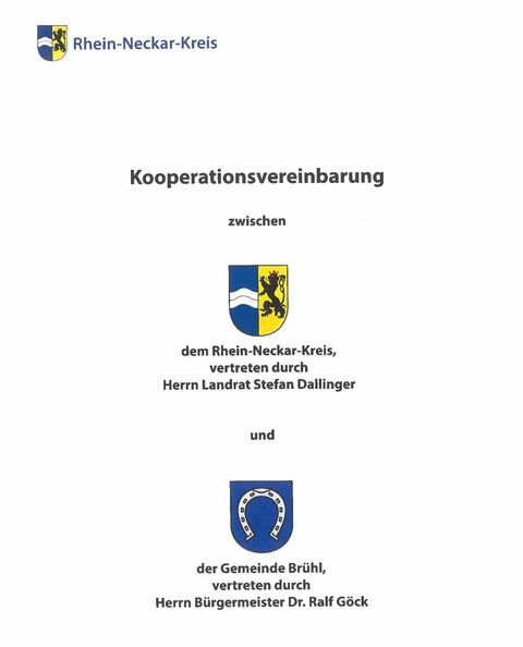 Kooperationsvereinbarung zum Klimaschutz zw. der Gemeinde Brühl und dem R-N-K