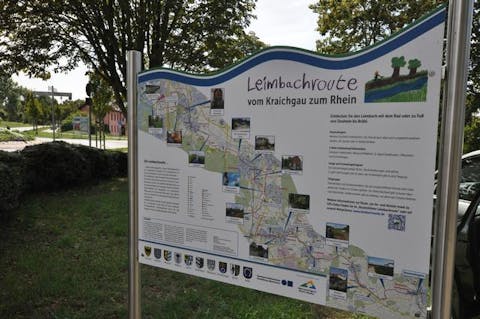 Infotafel Leimbachroute am Brühler Hebewerk