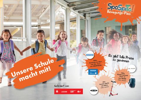 Kinder nehmen an „SpoSpiTo“-Abgebot teil und lassen ihren Klimabaum ergrünen